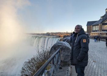 Akesse Sanza at Niagara Falls