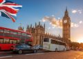 Big Ben With Buses on the Bridge