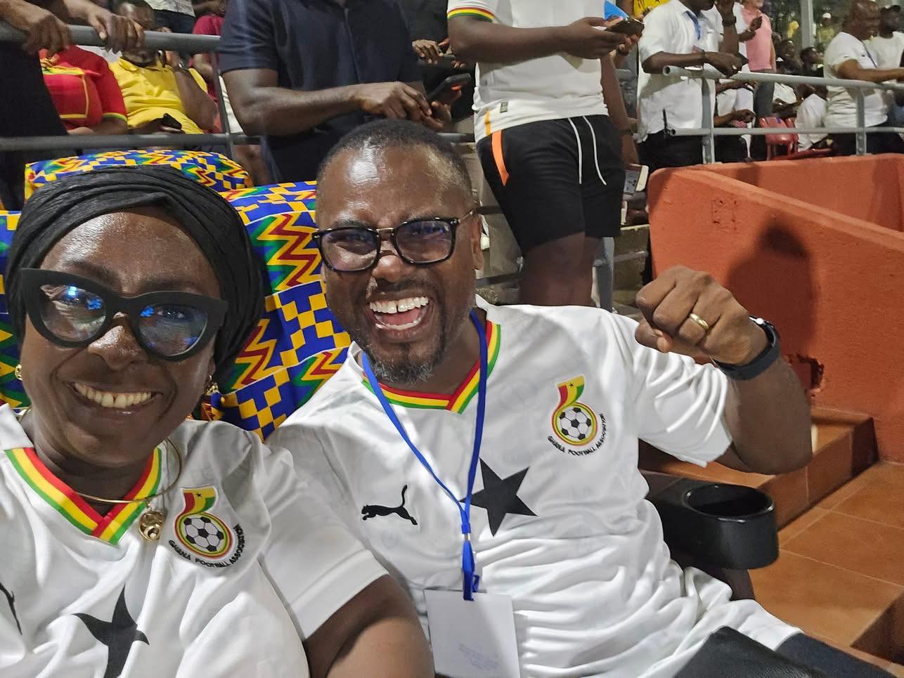 Abeiku Santana and Tourism Minister Hon. Abla Dzifa Gomashie